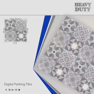 Disponible en stock Carrelages de sol de stationnement numérique en porcelaine émaillée 16x16 40x40cm 400x400mm du grossiste de la salle d'exposition de la société - Product Image 3