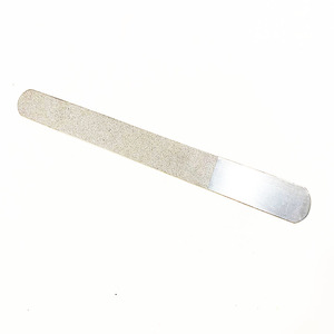 Emery <b>Nail</b> <b>File</b> 180 Grit Double-Sided Reusable Stainless Steel Diamond Pattern for Manicure <b>Nail</b> Care - Product Image 1