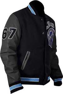 Para Cop Varsity Jacket Hombres Revestimiento de lana Custom Sports Streetwear College - Product Image 2