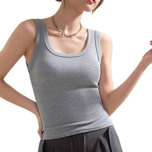 Camiseta Corta de Verano para Mujer con Logotipo Personalizado, 100% Algodón, Espalda Deportiva, Sin Mangas - Product Image 5