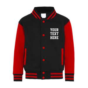 Nouvelle veste universitaire unisexe printemps 2025 100% coton respirant Col personnalisé Design imprimé Couleur violet doré Haute couture - Product Image 3