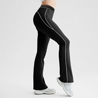 Leggings évasés sans couture taille haute pour femmes, effet push-up, pour yoga et entraînement, sans démarcation visible