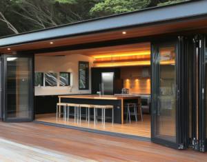 Portes pliantes en aluminium à panneaux multiples à prix d'usine, économes en énergie, écologiques et durables pour les villas et les projets commerciaux - Product Image 6