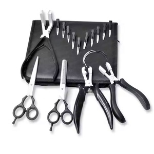 Professional Hair Extension Tools Kit with Customizable Color Stainless Steel <b>Pliers</b> <b>Set</b> for Micro Links - Product Image 2