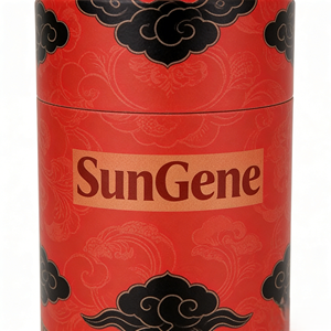 Tube en carton ondulé noir mat de luxe, écologique, personnalisable, avec estampage et gaufrage de logo en feuille d'or - Product Image 5