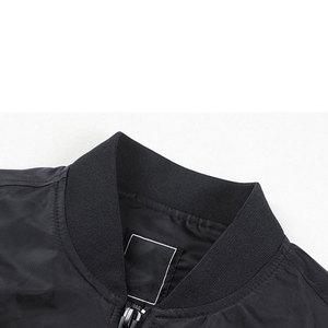 Chaqueta Bomber de béisbol de alta calidad para hombre, precio bajo, logotipo personalizado, diseño universitario, Chaqueta de punto transpirable bordada de alta calidad - Product Image 5