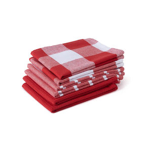 100% pur coton Design personnalisé brodé cuisine torchon ensemble compressé Style Dobby caractéristique Logo privé personnalisé - Product Image 6