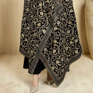 Best Sale Women's High Quality Luxury Winter Collection Lightweight <b>Ladies</b> Velvet <b>Wrap</b> Classic Style Pure Velvet <b>Shawl</b> for - Product Image 6