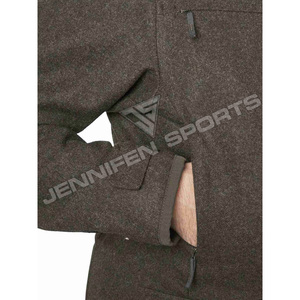 Veste de chasse personnalisée, chauffante, respirante, légère, thermique, 100% laine, pour homme, pour la chasse en plein air, l'hiver, le safari, la randonnée - Product Image 6