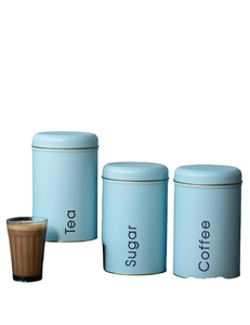 Tarro de almacenamiento de estaño con acabado multicolor, caja de Metal para té, café, pan, juego de latas, esmerilado iridiscente recargable con tapas de Metal - Product Image 3