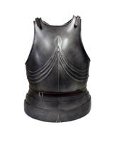 CHk Armure de cuirasse en acier monobloc, style médiéval gothique, faite main, grise, pour costume, protection, antique, costume de roi, polie, cadeau