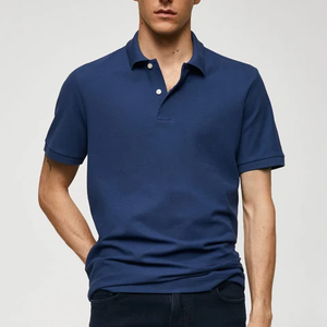 Camiseta Polo de hombre serigrafiada 100% algodón informal con logotipo personalizado de alta calidad con camiseta polo bordada - Product Image 2