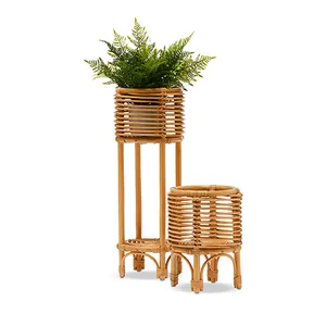 Best Price Rattan Plant Stand High Quality Wicker Flower Pot Holder Basket Cheap Wholesale Vietnam Supplier