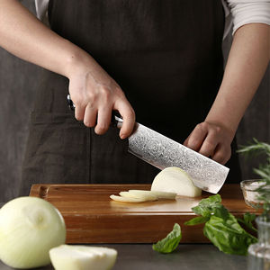 Cuchillo Nakiri Japonés Chef's Choice, el Más Vendido, de Acero Damasco de 67 Capas, Hoja de Alto Contenido de Carbono, Afilada como una Navaja, Duradera - Product Image 2