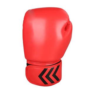 Guantes de boxeo de cuero de calidad superior de fabricación de fábrica con cierre de bucle de gancho que absorbe la humedad para la competencia - Product Image 4