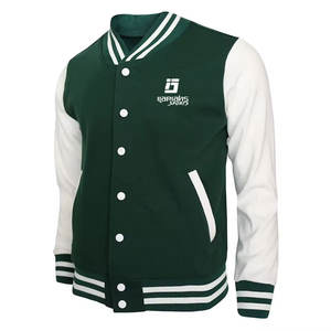 Chaqueta Universitaria de Cuero de Venta Directa de Fábrica para Hombre, Chaquetas Universitarias de Manga Larga de Alta Calidad en MOQ Bajo - Product Image 1