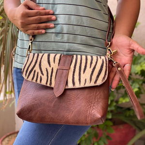 กระเป๋าสะพายไหล่หนังขนสัตว์พิมพ์ลายสัตว์สไตล์ตะวันตกใหม่คุณภาพสูงแฟชั่นหนังขนสัตว์หนังแท้คุณภาพสูงสายสะพายข้าง - Product Image 3