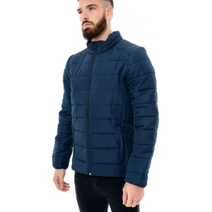 Nouvelle veste matelassée à col montant en toile OEM personnalisée pour hommes, haute qualité, tenue décontractée d'hiver, style urbain, couleurs et logo personnalisables - Product Image 3