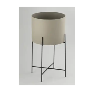 Maceta de metal con soporte para plantas de interior y exterior estética Vintage elegante hogar balcón jardín hecho a mano decorativo - Product Image 4