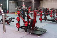 BN Gym Appareil de musculation dorsale à charge par plaques, machine à barre dorsale frontale pour exercices en position debout