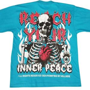 Camiseta personalizada de algodón 100% con estampado de diseño Ghrapic para hombre, camisetas holgadas con serigrafía de tendencia para servicio Oem para hombre - Product Image 4