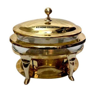 Design moderne Fourniture Chafing dish chauffage or ensemble chauffe-plats suspendus restauration de luxe Buffet 8L Chaffing dish - Product Image 3