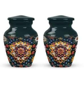 Petal Mandala Urns <b>for</b> Cremation <b>Ashes</b> Modern <b>for</b> Human <b>Ashes</b> <b>Keepsake</b> Decorative Urns <b>for</b> <b>Ashes</b> Infant Petal - Product Image 3