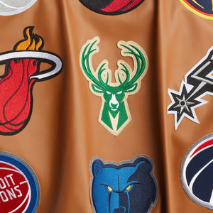 Chaqueta Universitaria de Cuero Bordada Personalizada, Personalización Completa Disponible, Chaqueta Universitaria de Alta Calidad - Product Image 6