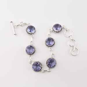 Pulsera de Plata de Ley 925 con Circonita, de Lujo y Alta Calidad para Mujer, Regalo de Piedra Natal de Septiembre - Product Image 6