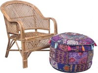 Khambadiya Patchwork Coton Pouf/Ottoman Couverture À La Main Décor À La Maison art Patchwork Salon Ottoman Couverture en gros Lot