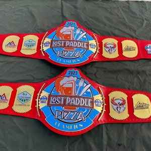 Cinturón de peso pesado de diseño personalizado Premium para lucha y boxeo Cinturón de campeonato de gama alta con correa de cuero genuino de 6mm de espesor - Product Image 1