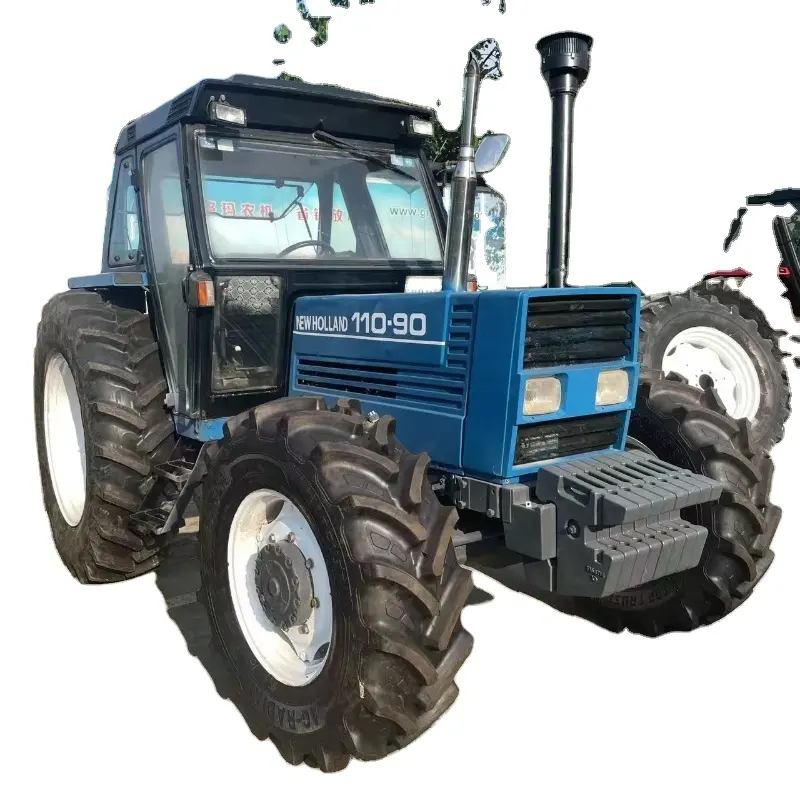 Tractor usado FIAT NEW y HOLLAND 100-90 110-90 100hp 110hp con cargador frontal y retroexcavadora nuevos