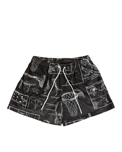 กางเกงขาสั้นกีฬาตาข่ายสำหรับผู้ชายแห้งเร็วและระบายอากาศได้ดีพร้อมกางเกงขาสั้นแฟชั่นพิมพ์ลายฮิปฮอปจากปากีสถานสำหรับฤดูร้อน - Product Image 1
