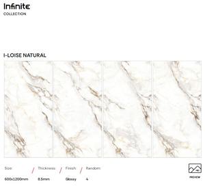 Azulejos de Porcelana para Piso, Nuevos Diseños, Alto Brillo, 600x1200mm, para Piso y Pared, Azulejos de Mármol, Nuevos Diseños para Hotel, Hogar y Sala de Estar - Product Image 6