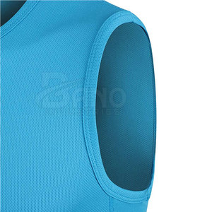 2024 nouveauté hommes décontracté respirant coton fibre de bambou tricoté sans manches débardeur meilleure qualité été course plaine imprimer - Product Image 3