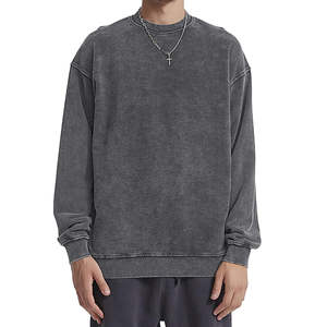 2025 sur mesure surdimensionné 100% coton goutte épaule sweats lourds pour femmes tricoté hiver Logo sur le devant - Product Image 1