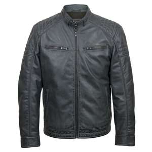 Blouson de moto en cuir unisexe coupe-vent, vêtements de protection pour moto, design personnalisé, fournisseur OEM, adulte, toutes saisons - Product Image 3