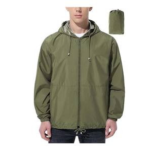 Chaqueta cortavientos de nailon impermeable, color oliva, hecha a medida, precio económico, a la moda, éxito de ventas 2026 - Product Image 1