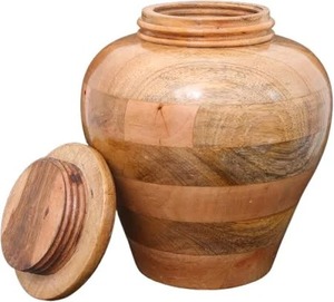 Urne commémorative avec couvercle sécurisé Urne de crémation en bois Art déco classique pour adultes Fournitures funéraires Urnes décoratives pour hommes et femmes - Product Image 4