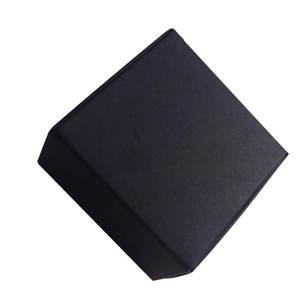 9.5*9.5*3cm grande taille boîtes de fête en carton d'avion vierges cadeau d'artisanat, attaches boucles d'oreilles boîtes en papier noir - Product Image 6