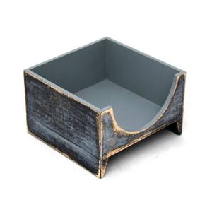 Porte-serviettes en bois à bas prix gris argent noir Style rustique Cottage Style Shabby Chic porte-serviettes en bois, boîte à mouchoirs - Product Image 2