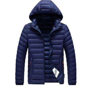 Veste d'extérieur pour homme de haute qualité, grande taille 8XL, chaude, légère, en nylon et polyester, avec capuche, pour l'hiver - Product Image 6