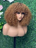 Vente Directe d'Usine Perruques Cheveux Bruts Vietnamiens Bouclés Pixie Alignés Cuticules Super Double Drawn pour Femmes Noires