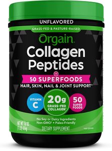 Orgain Hydrolyzed <b>Collagen</b> <b>Powder</b> + 50 Organic Superfoods For Women & Men Hair, Skin, Nail, & Joint Support Supplement, 1lb - Product Image 2