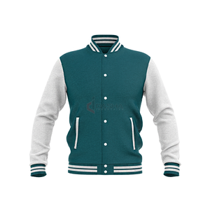 Print Embroidered Letterman <b>Baseball</b> Bomber <b>Jacket</b> <b>Mens</b> Wholesale High Quality Canvas Stand Collar - Product Image 5