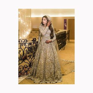 Ropa de mujer Diseñador pesado babrik Seda Tafetán Seda Lehenga choli con trabajo de piedra Koti mangas completas - Product Image 2