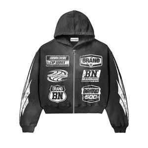 Fashionable OEM Custom Logo <b>Men</b> Casual <b>Jogger</b> Set Two Piece Set Cotton Polyester Male <b>Cargo</b> Comfortable Tracksuit for <b>Men's</b> - Product Image 4