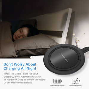 QI CE FCC ROSH Pad di ricarica Wireless veloce da 15W certificato per caricabatterie Wireless rotondo <span class=keywords><strong>rapido</strong></span> per <span class=keywords><strong>iphone</strong></span> - Product Image 6