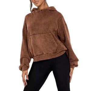 Sudadera Informal de Invierno Personalizada, Estilo Urbano, de Algodón, con Cremallera Asimétrica, Tejido Francés, Estampado, Tejido Waffle, Estilo Vintage, Talla Grande - Product Image 1