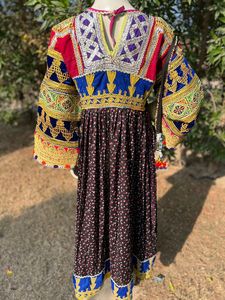 Directo de fábrica cómodo transpirable afgano Kuchi vestido nuevo Afghani Kuchi fiesta colección encaje lentejuelas botón sólido al por mayor - Product Image 2